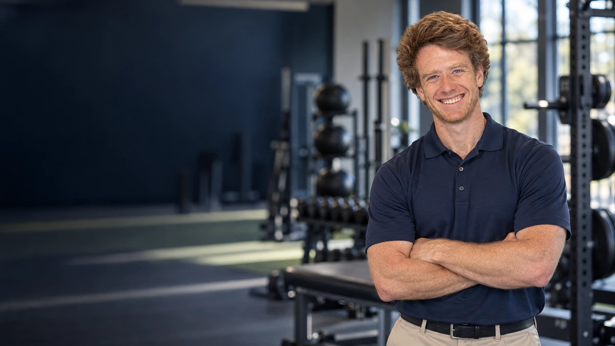 Dr. Sean Reid in a bright training space